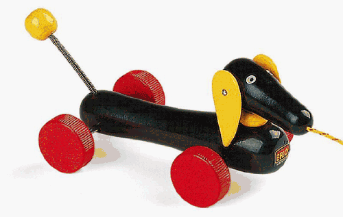 Childrens Toyshop  Toys : BRIO Dachshund Pull Toy