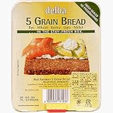 デルバ：ジャーマンブレッド（5グレイン　８切れ入り）　 Delba 5 Grain Bread - in Stay-fresh Box (8/pkg)