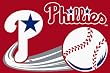Philadelphia Phillies Tufted Floor Rug - MLB Baseball Fan Shop Sports Team Merchandise