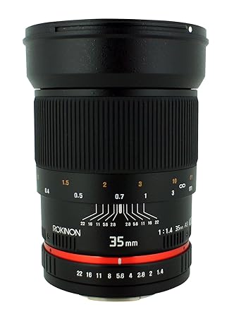 Rokinon 35mm F/1.4 AS UMC Wide Angle Lens for Olympus RK35M-O