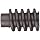 Martin Worm, Single Lead, 14.5° Pressure Angle, High Carbon Steel, Inch