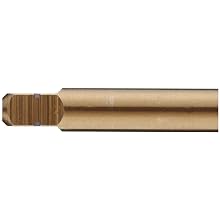 Dormer MTT-X E025/MTT-X E035 Powdered Metal Spiral Point Threading Tap, Gold Oxide Finish, Round Shank With Square End, Plug Chamfer