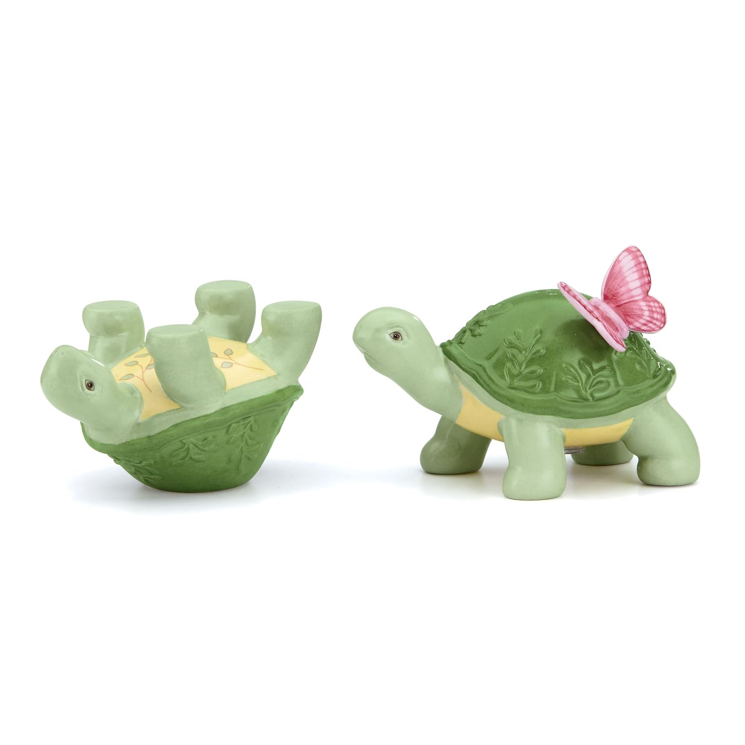 Lenox Butterfly Meadow Figurals Turtle Salt and Pepper Set, 2-Inch