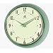 Retro Green Metal Wall Clock