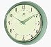 Retro Green Metal Wall Clock