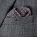 HISDERN Men's Floral Pocket Square Handkerchief