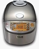Zojirushi NP-HTC Induction Heating Pressure Rice Cooker & Warmer - Color: Stainless Brown, 5.5 cups / 1.0 liter