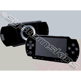 Playstation Portable (PSP) Skin - NEW - MATTE BLACK system skins faceplate decal mod