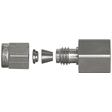 Parker A-Lok 12FSC12N-316 316 Stainless Steel Compression Tube Fitting, Adapter, Tube OD x NPT Female