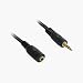 Electronics : 3.5mm Male Jack Plug to Female Socket M-F Lead Gold 3m