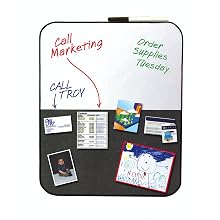 Post-it Message Board with Marker, 18 x 22-Inches, Black and Gray