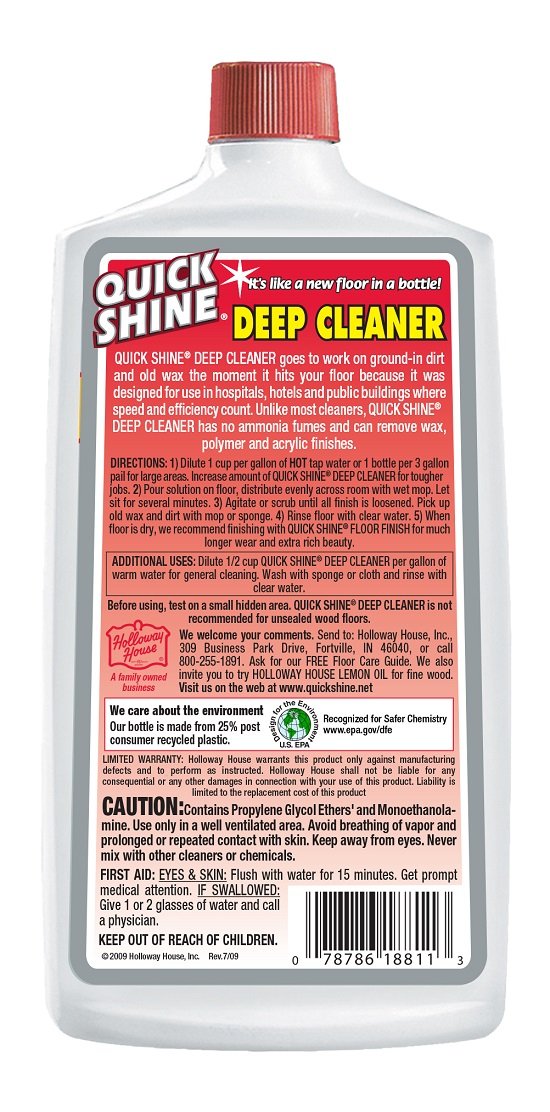 Amazon.com - Quick Shine Deep Cleaner 27 Fluid Ounce - Floor Cleaners