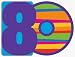 Birthday Stripes Invitation Pscd Dc, 80Th (6pks Case)