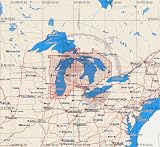 C-MAP Cartridge--MICHIGAN, HURON, NORTH CHANNEL & GEORGIAN BAY