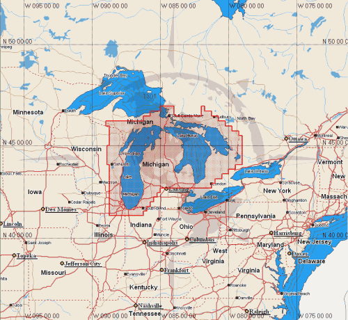 C-MAP Cartridge--MICHIGAN, HURON, NORTH CHANNEL & GEORGIAN BAY