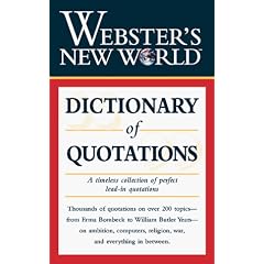 Webster's New World Dictionary of Quotations