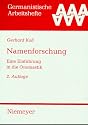 Namenforschung. Eine Einf&uuml;hrung in die Onomastik