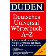 Duden. Deutsches Universalw�rterbuch A - Z. Auf der Grundlage der neuen amtlichen Rechtschreibregeln