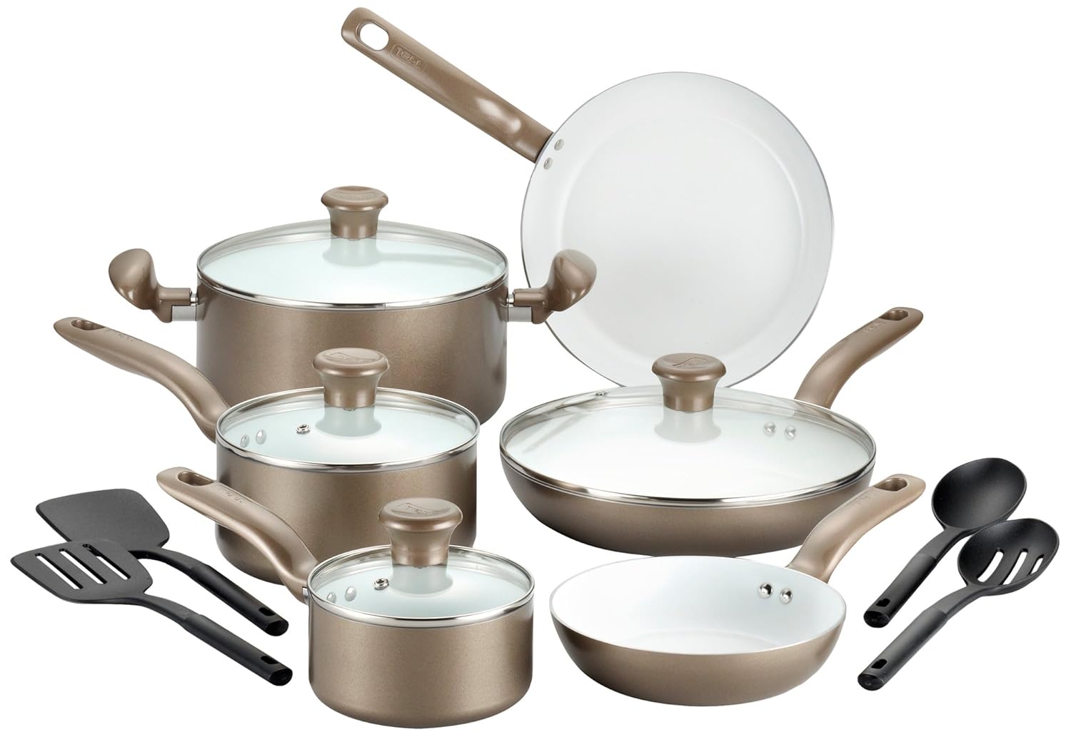 Tfal Initiatives Ceramic Nonstick Cookware Sets eBay