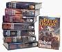 The Wheel of Time: Eye of the World, the Great Hunt, Dragon Reborn, Shadow Rising, Fires of Heaven, Lord of Chaos, Crown of Swords, and Path of Daggers