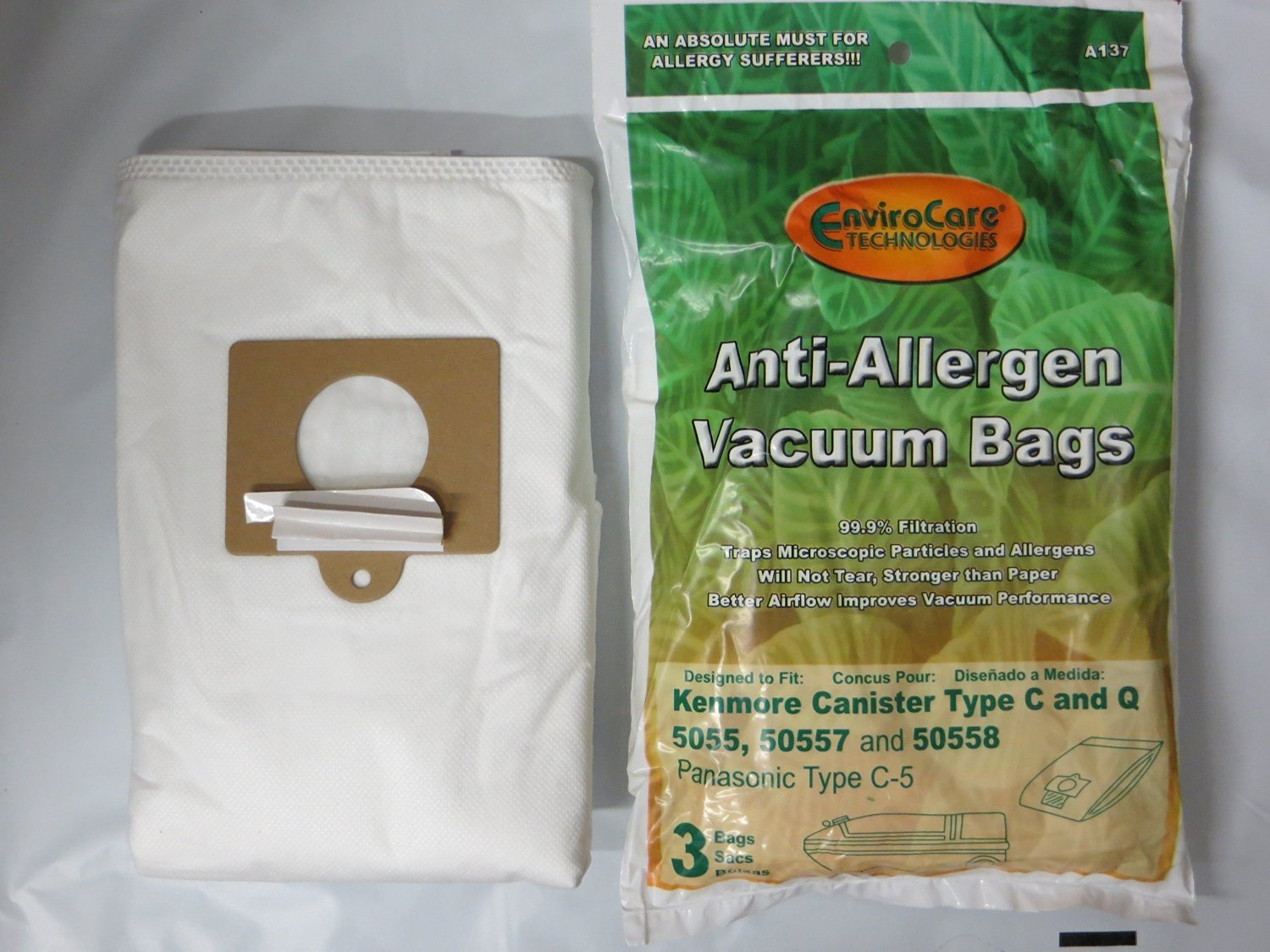 18 Kenmore HEPA Canister Type C, Q, 50558 50555 50557 Sears Vacuum Bags
