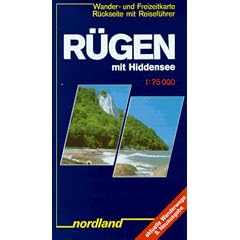 Nordland Karten, R�gen mit Hiddensee: Wander- und Freizeitkarte. R�ckseite mit Reisef�hrer. Aktuelle Wanderwege