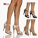 Buckle Up, 5" Leather Stacked Heel Strappy Platform Sandal in 3 Colors and Sizes 5-13