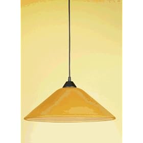 Eglo 7422ZA Uppsala 1 Light Pendant Light Fixture, Orange by Eglo