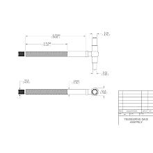 Starrett 579C Self Centering Telescoping Gauge With 2 Telescoping Arm, 3/4" - 1-1/4" Range, 2-3/8" Handle Length