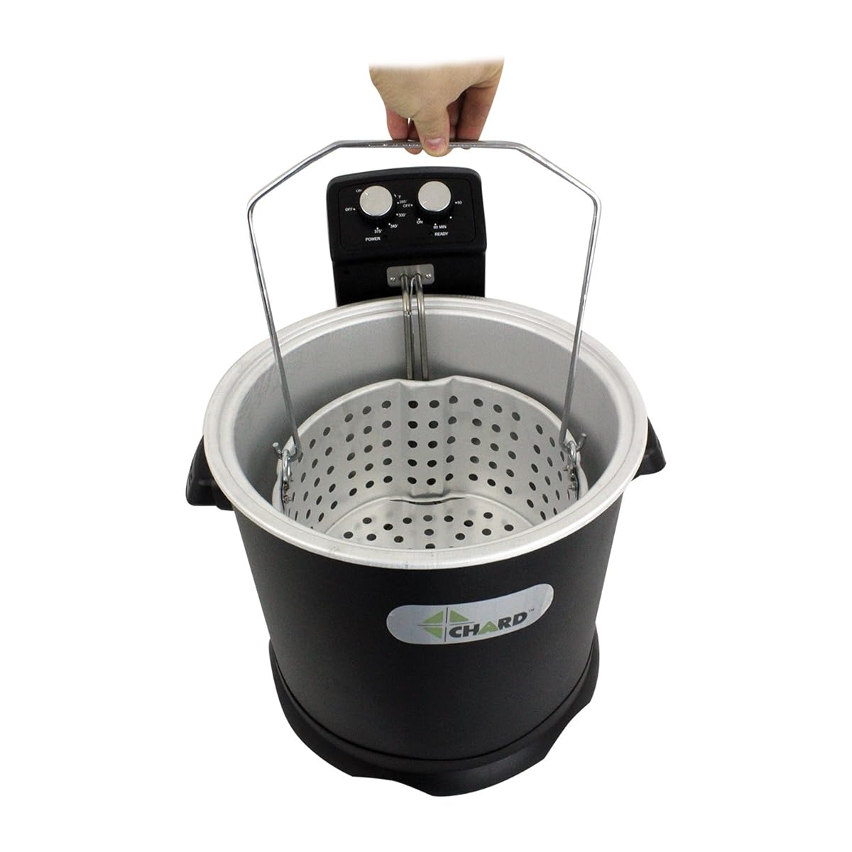 CHARD EDF15 Electric Turkey Fryer, 16 Quart, Black
