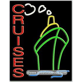 Cruises Neon Sign (31"H x 24"L x 3"D)