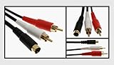 12ft S-Video Mini-DIN/Dual-RCA (stereo) composite Audio/Video Cable (12 ft)