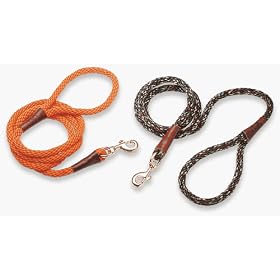 Mendota Braided Snap Lead (Size=1/2 inch x 4 foot,Color=Brown)