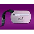  Guinea Pig - Metal Luggage Tag - Laser engraved by Sutter's Mill Specialties