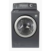 LG : WM0742HGA 27 XL Front-Load Steam Washer - Pearl Grey