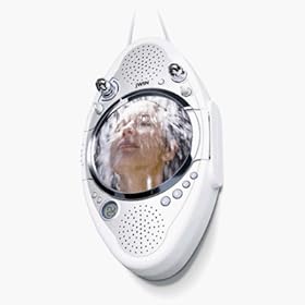 Fog Free Shower Mirror jWIN Electronics with Stereo Radio and CD Player JX-M85