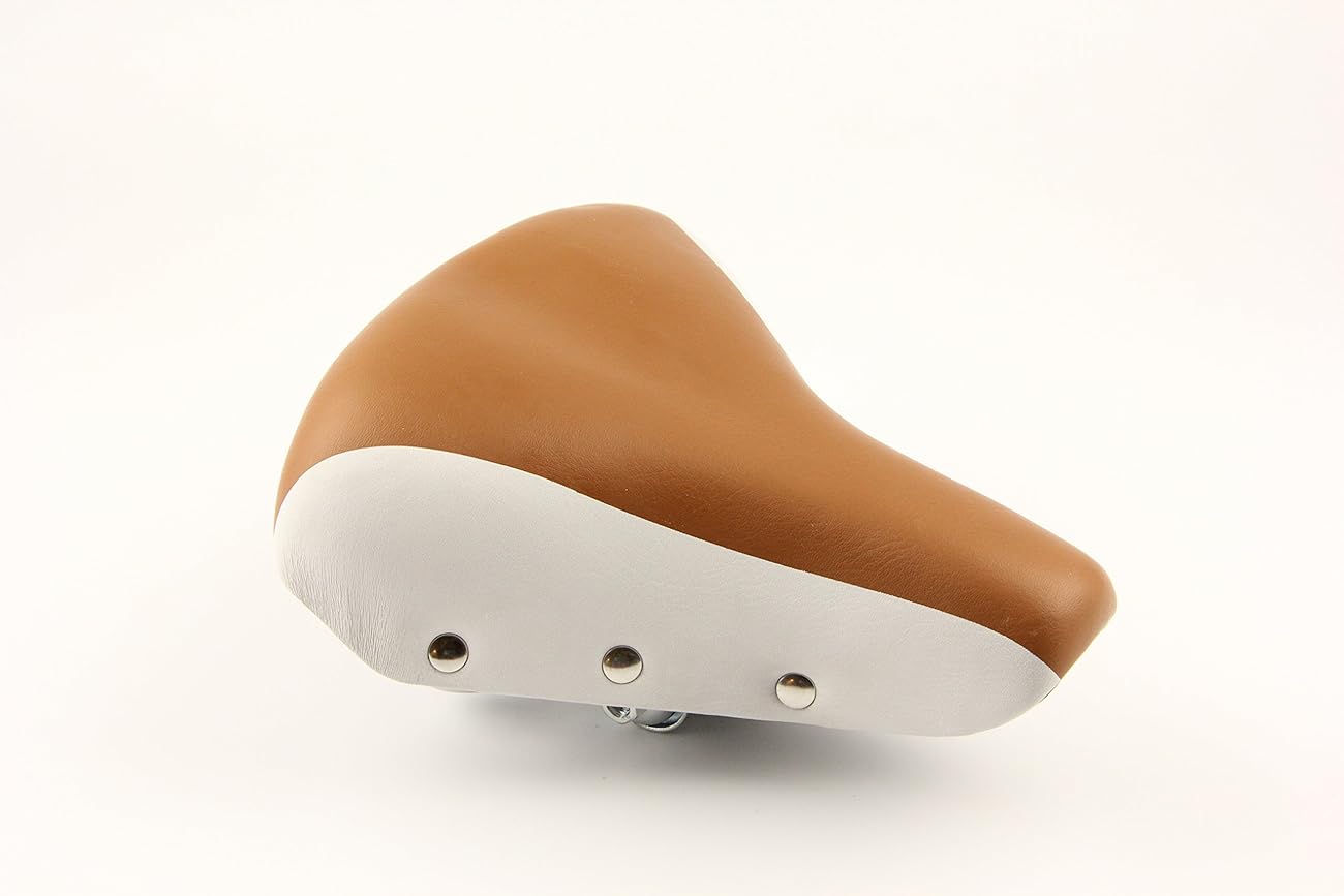 Bike Bicycle Seat Saddles Brown White Vintage Style