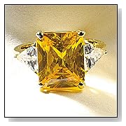 Smithsonian Hooker Yellow Diamond Ring (Size 9)