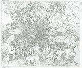 Houston, TX Street Detail Metro Area LAMINATED ZIP Code Map, wall sized print by WorkingMaps, Measured in inches 48x40.