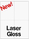 Post Cards 4-up Laser Gloss 400 cards