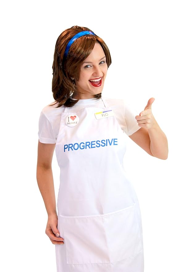 Amazon.com: Progressive Collection Flo Insurance Girl Costume ...