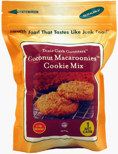 Dixie Carb Counters Low Carb Coconut Macaroonie Cookie Mix - 2 Inner Packs by Dixie USA