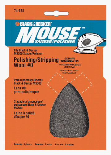 Black & Decker Accessories #74-588 3PK #0 Polishing Wool