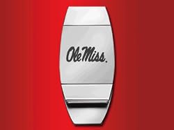 University of Mississippi - Money Clip & Credit Card Holder - Laser Engraved