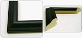 Swooped Black Wood Frame