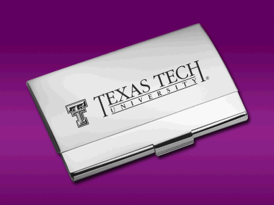 Texas Tech - Business Card Holder - Laser Engraved