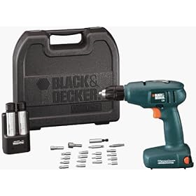 Black & Decker VP870K VersaPak 7.2 Volt Cordless 2-Speed Drill with Keyless Chuck and Kitbox with 20 Accessories