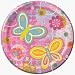 Creative Converting Butterflies and Flowers 9 Inch Dinner Plate - 96 Count