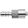 Luer Connector - Stainless Steel 316 Male Luer Lock, For 3/16" Tube, Barb O.D. 0.205"
