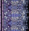 56 Wide Rayon Challis Paisley Black Purple Fabric By The Yard